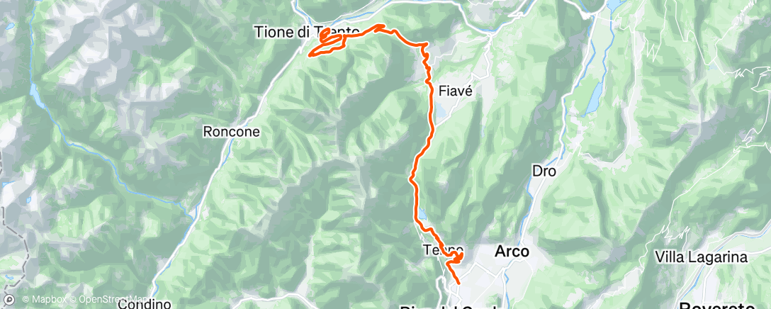 Map of the activity, MTB da casa a casa