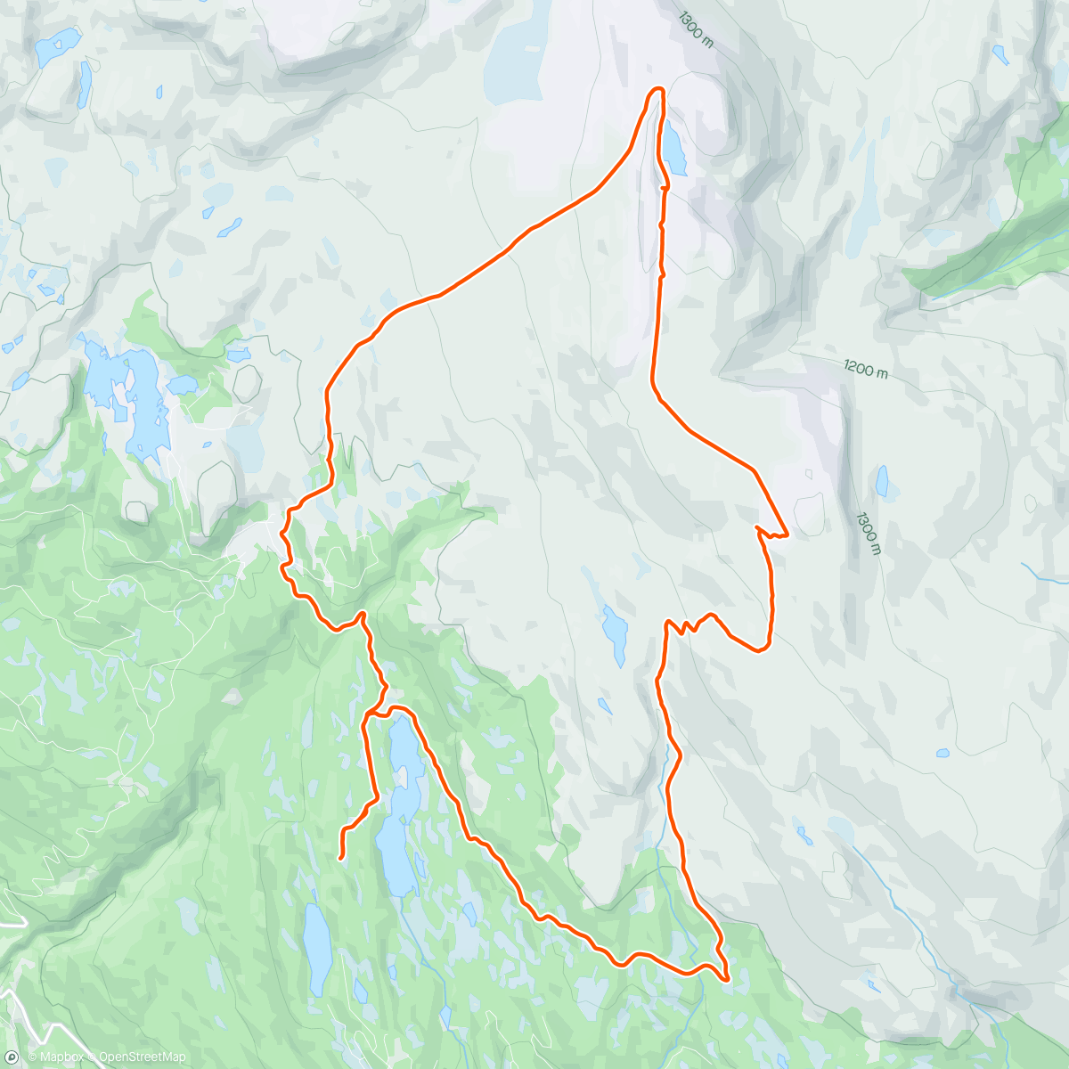 Map of the activity, Topp tur på Fatbike