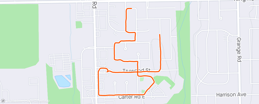 Map of the activity, Sometimes I wonder if my bike is thinking about me too.
