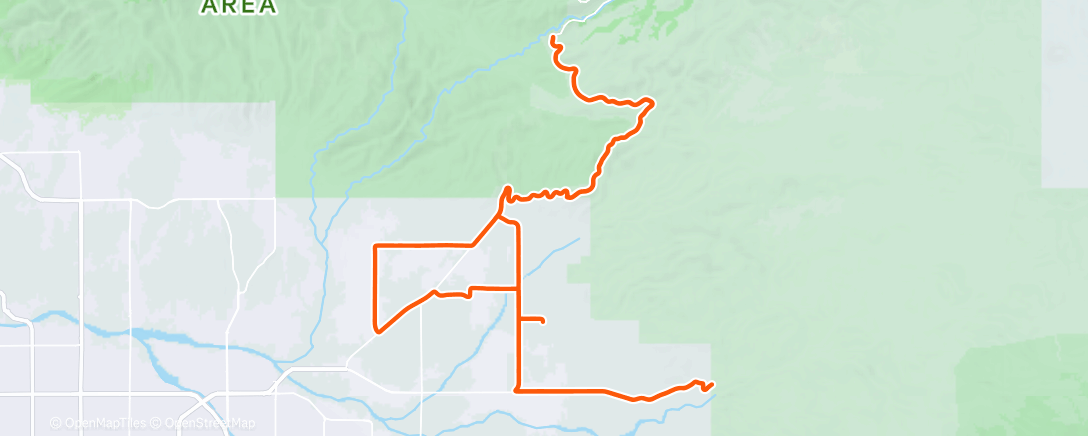 Map of the activity, Afternoon Ride