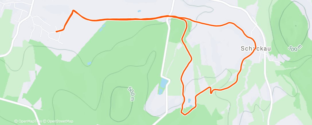 Map of the activity, Lauf am Morgen