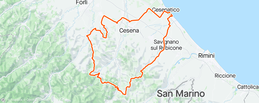 Map of the activity, Magica Nove Colli - 14° donna e 4° W1