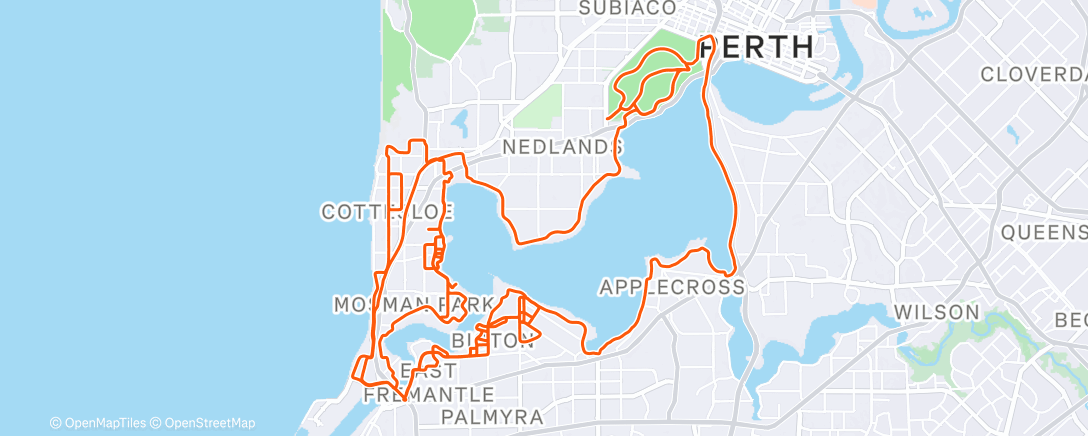 Map of the activity, Morning Ride