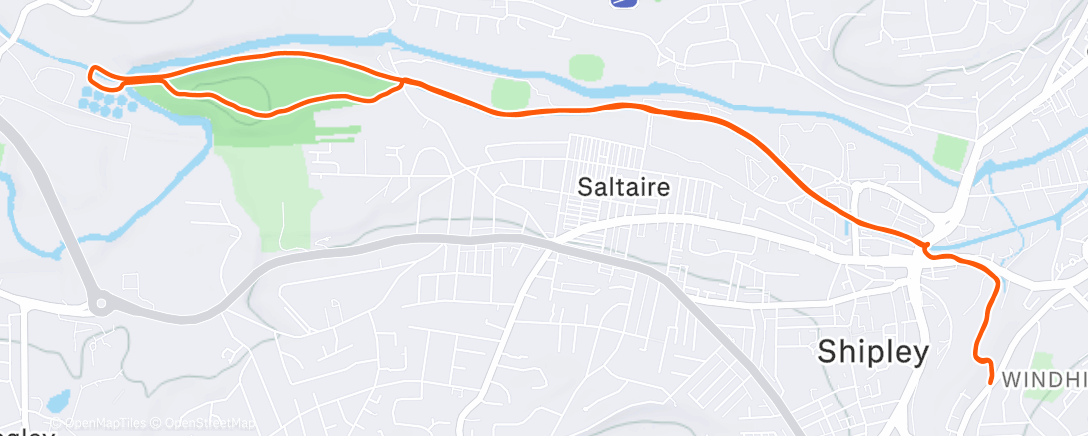 Carte de l'activité Evening Run