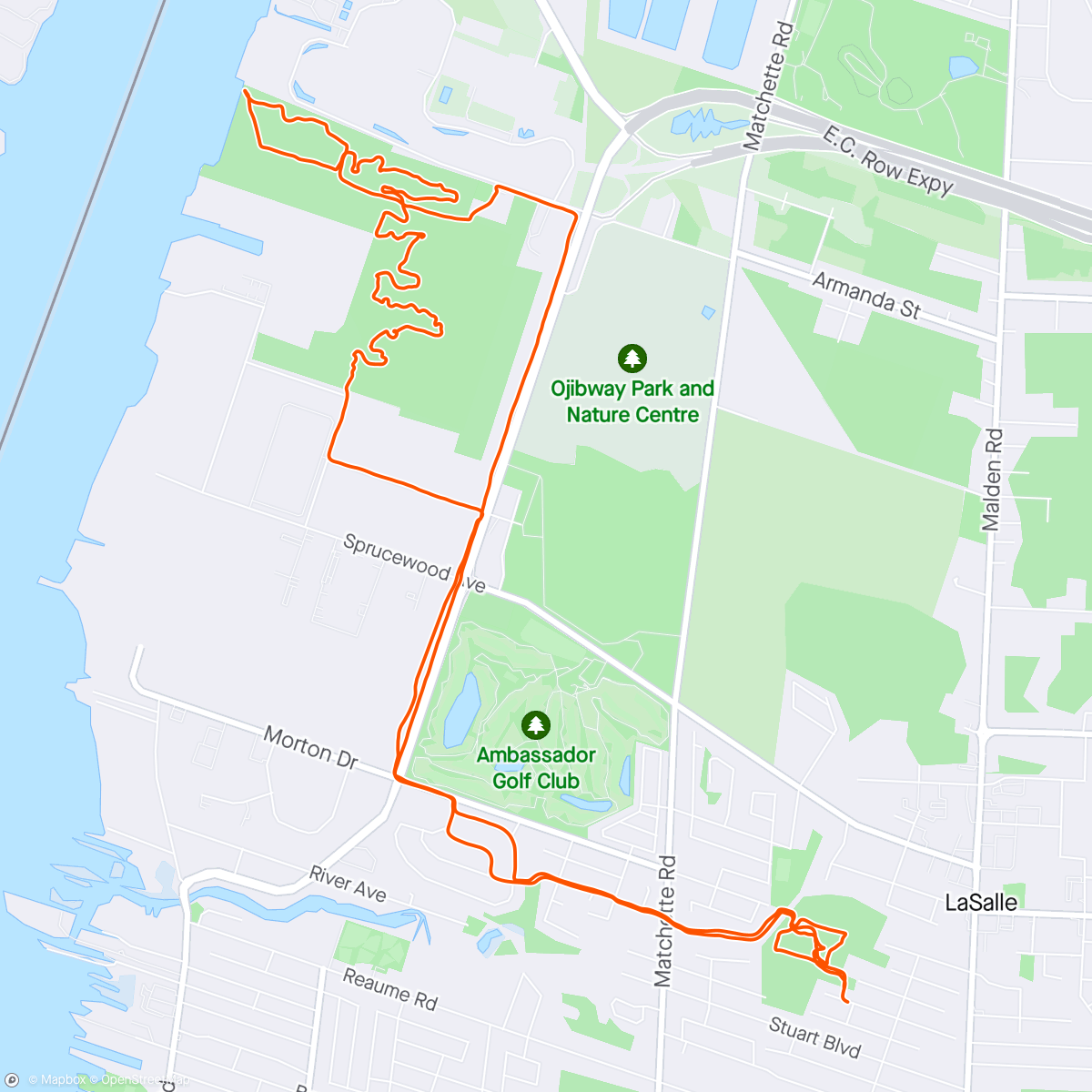 Map of the activity, Before the rain that never came
