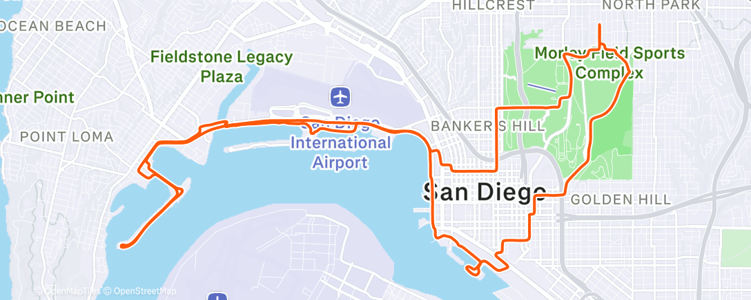 Карта физической активности (Fahrt am Nachmittag)