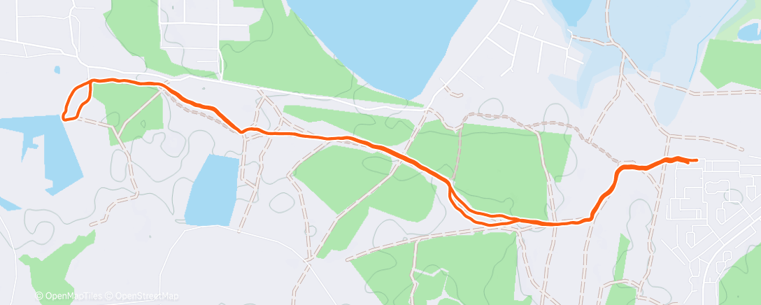 Map of the activity, Трейлраннинг (после обеда)