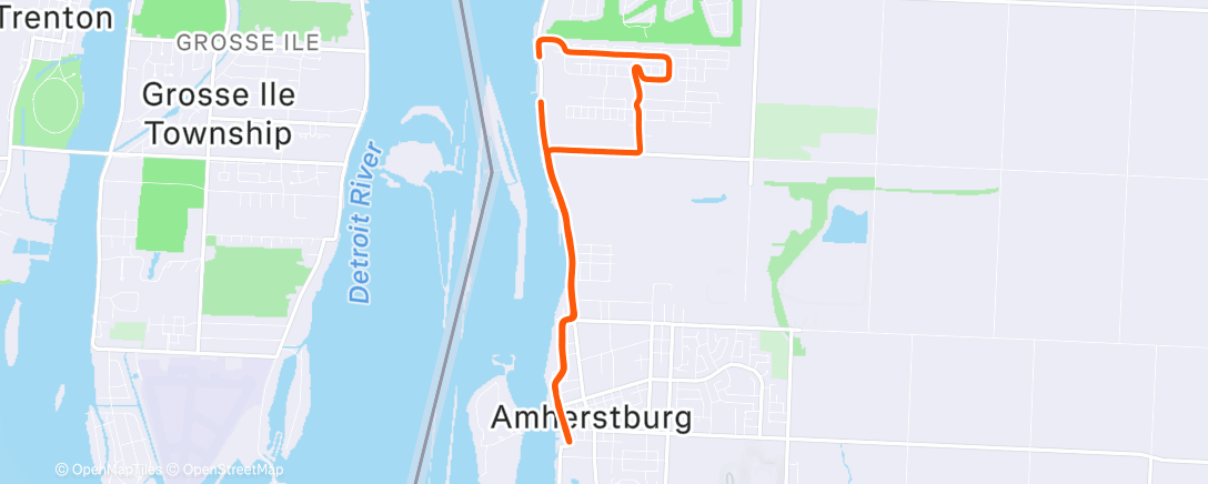 Map of the activity, Morning Run