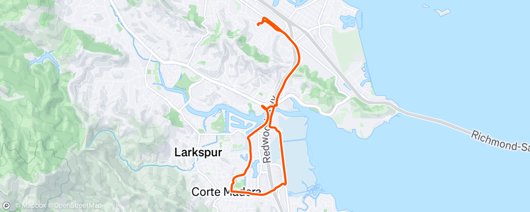Map of the activity, Morning Run