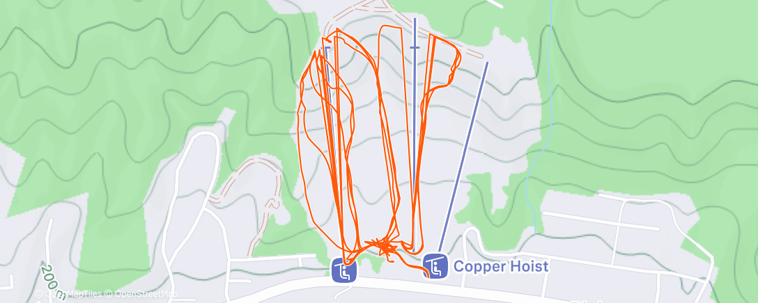 Map of the activity, Afternoon Alpine Ski