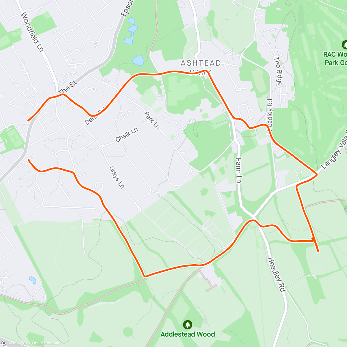 Map of the activity, First run as Mr and Mrs
