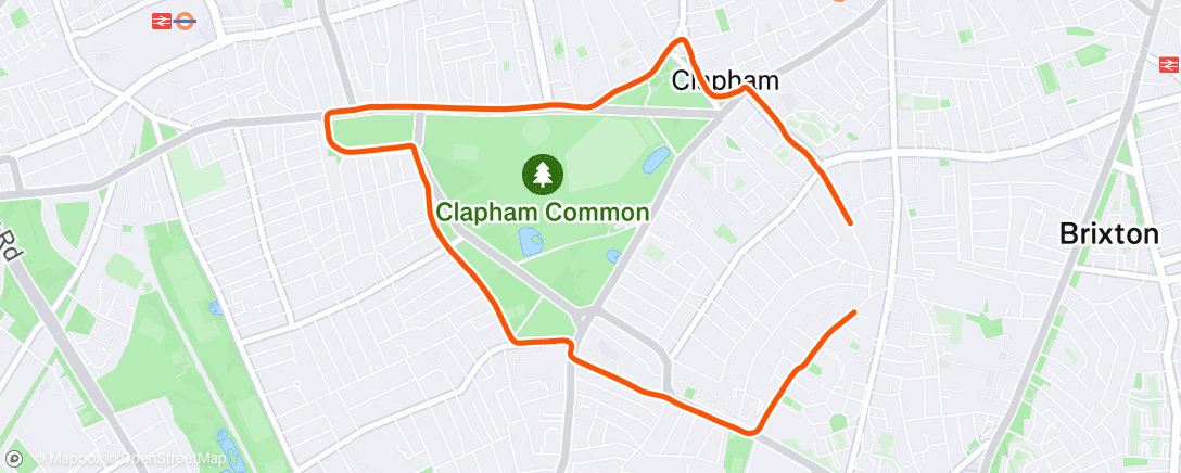 Map of the activity, Morning Run