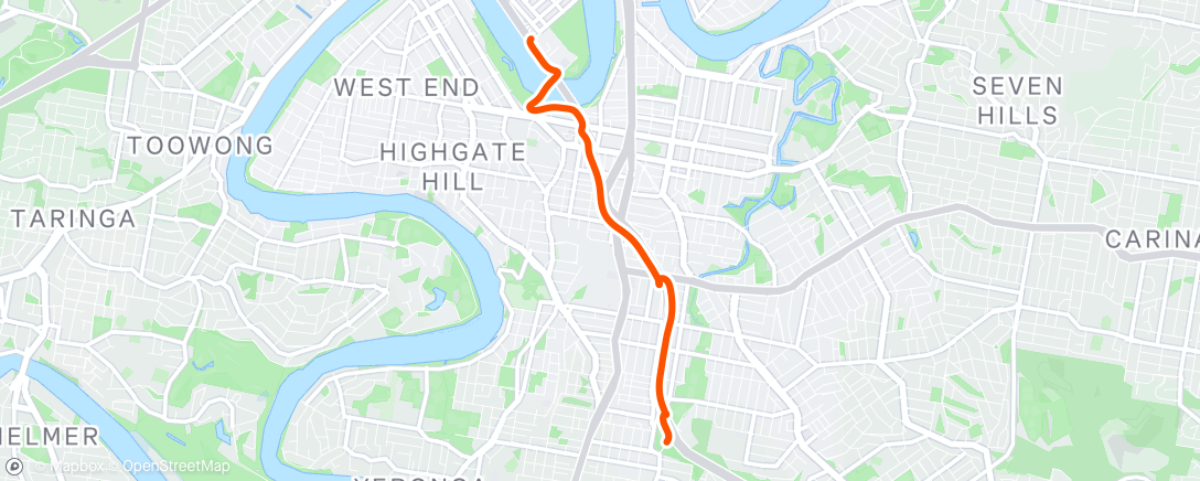 Map of the activity, Afternoon Ride