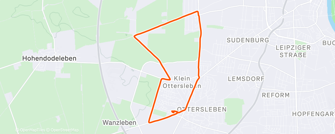 Карта физической активности (Mittagslauf)