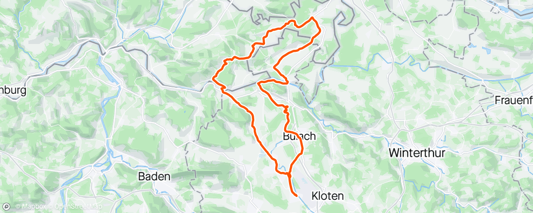 Map of the activity, Morning Ride