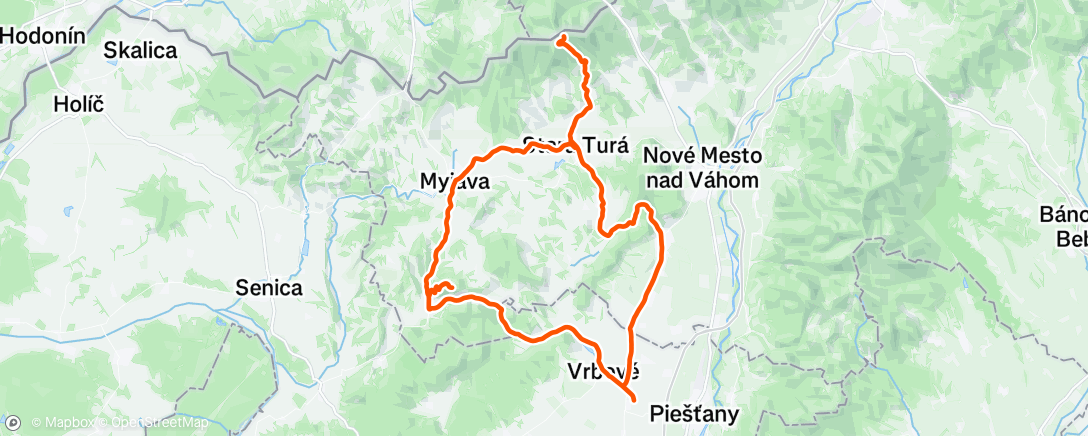 Map of the activity, Morning Ride