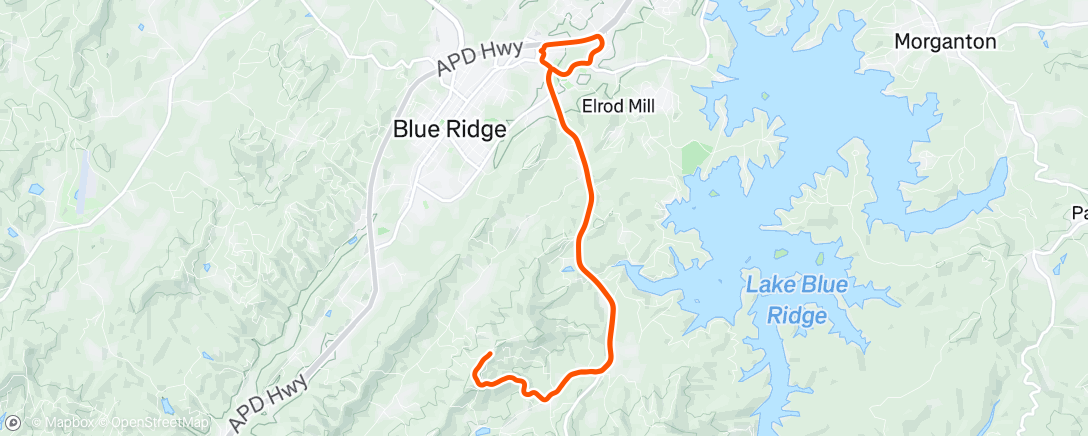 Map of the activity, Morning Walk
