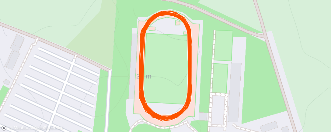 Map of the activity, 6 x 1000m (3:45er Pace),  400m Trabpause (5er Pace)