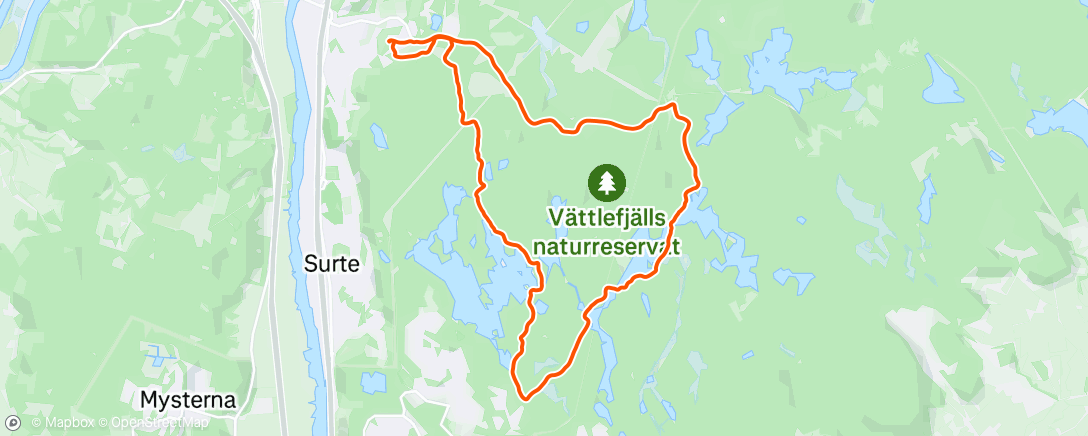 Map of the activity, Morning Trail Run