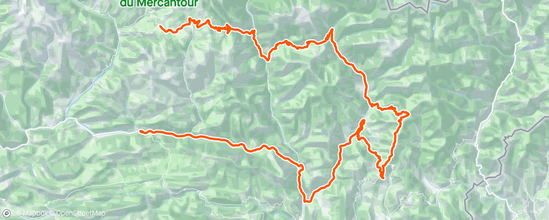 Map of the activity, Mercantour