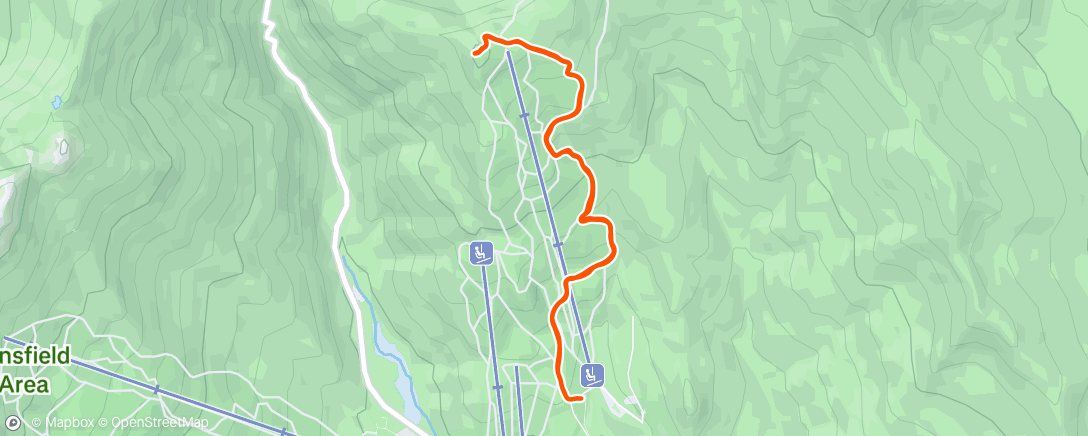 Map of the activity, Big Spruce Hike with Robyn