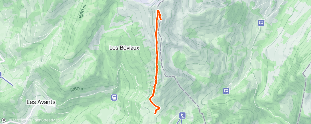 Map of the activity, Cap au Moine