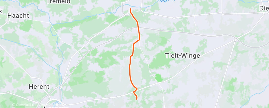 Карта физической активности (Ochtendrit op e-bike)