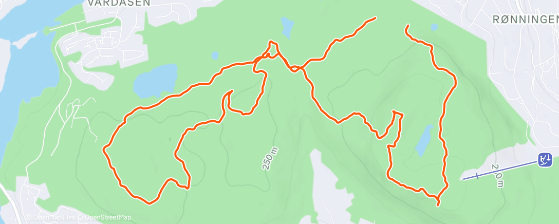 Map of the activity, Slottsbjerget og ♥️Vardåsen♥️