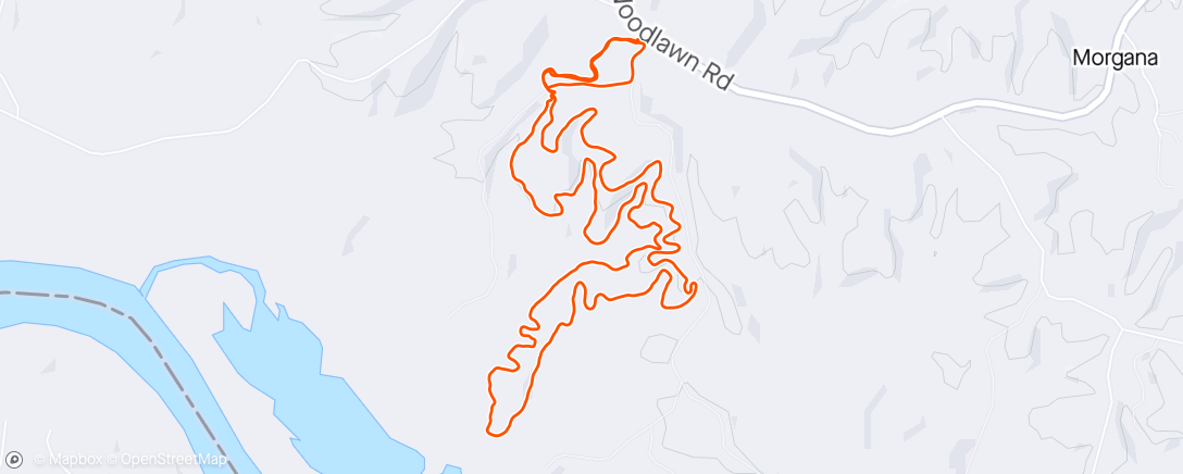 Map of the activity, Evening Trail Run at FATS