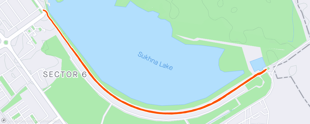 Map of the activity, Lake walk