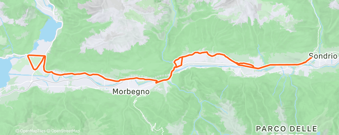 Map of the activity, Bici