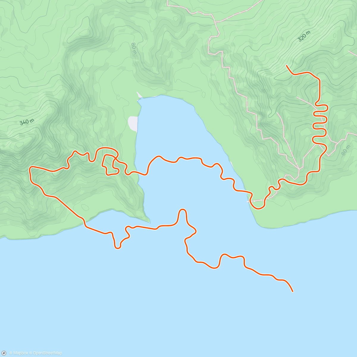 Map of the activity, Zwift - Glyph Heights in Watopia