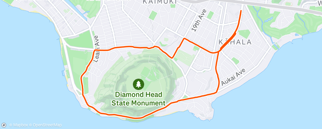 Map of the activity, Evening Hike