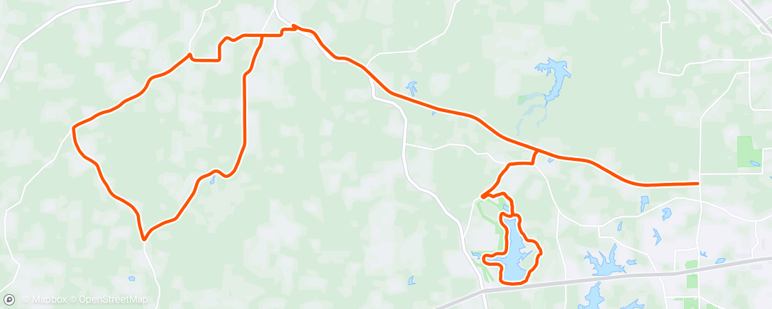 Map of the activity, Afternoon Ride