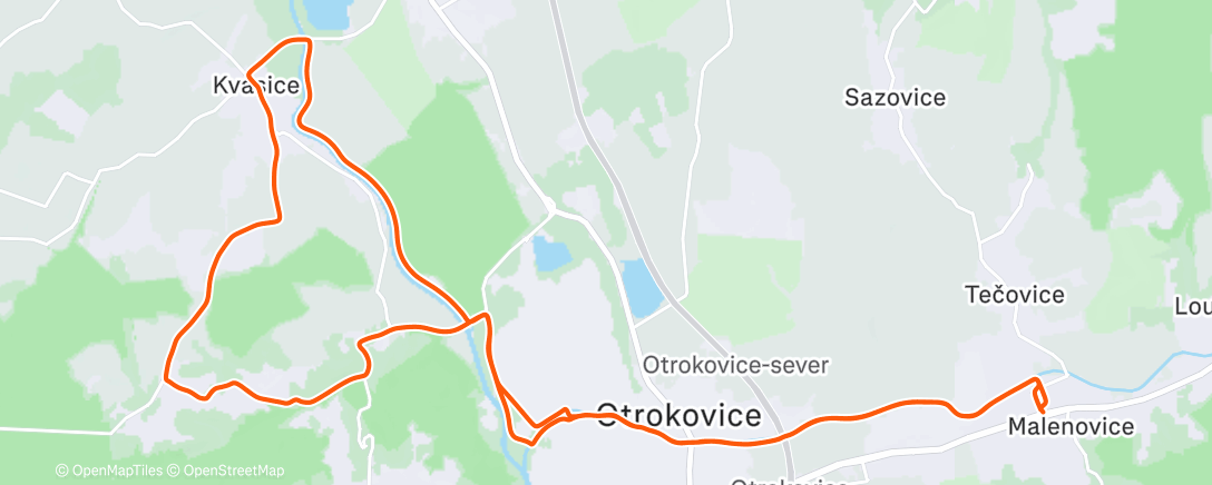 Map of the activity, Afternoon Ride