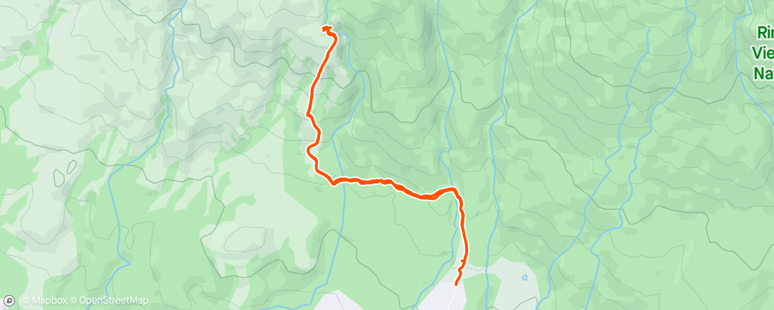 Map of the activity, Volcano waterfall