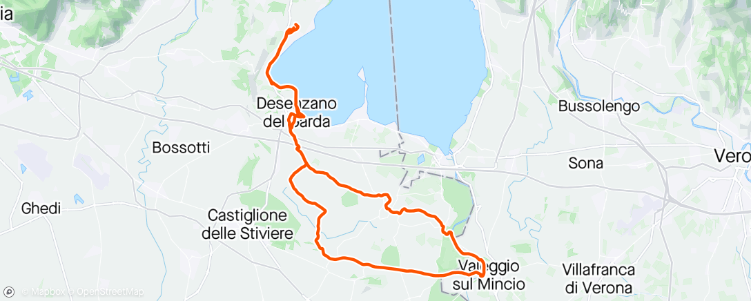 Map of the activity, Borghetto with Easy group 2024