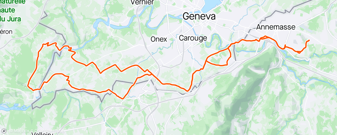 Map of the activity, Vélo avec Kevin et ses Monte-tout