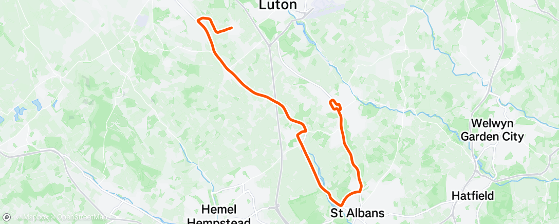 Map of the activity, Afternoon Ride