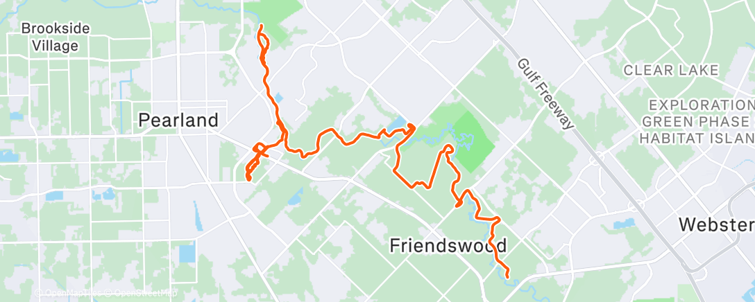 Map of the activity, Afternoon Mountain Bike Ride