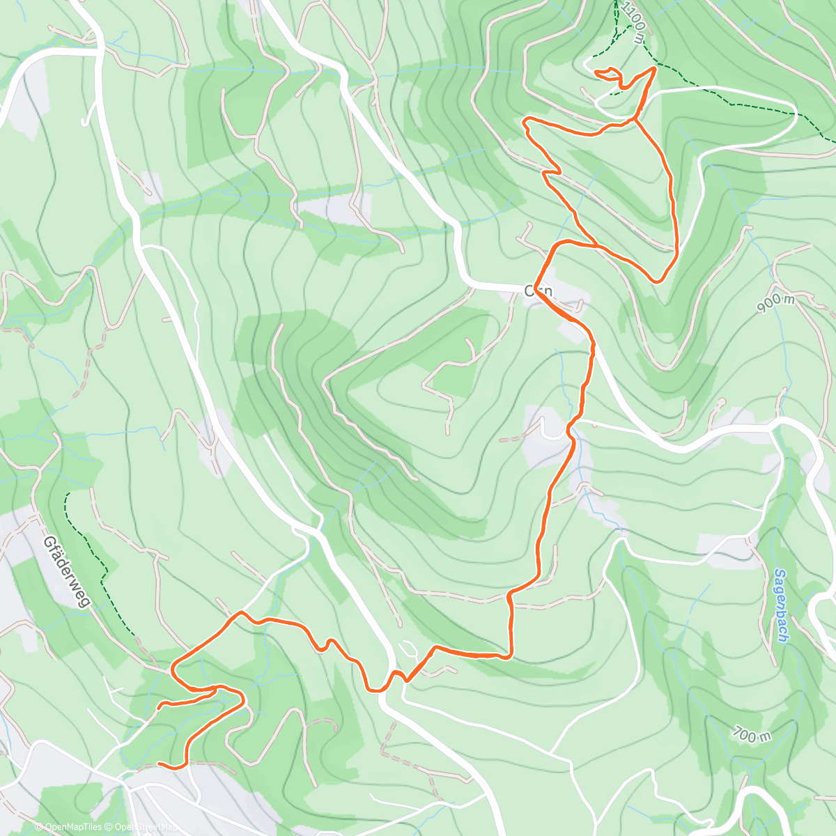 Map of the activity, Bachtel