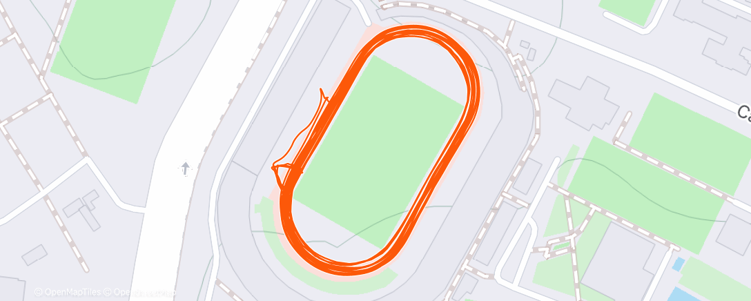 Map of the activity, Carrera vespertina