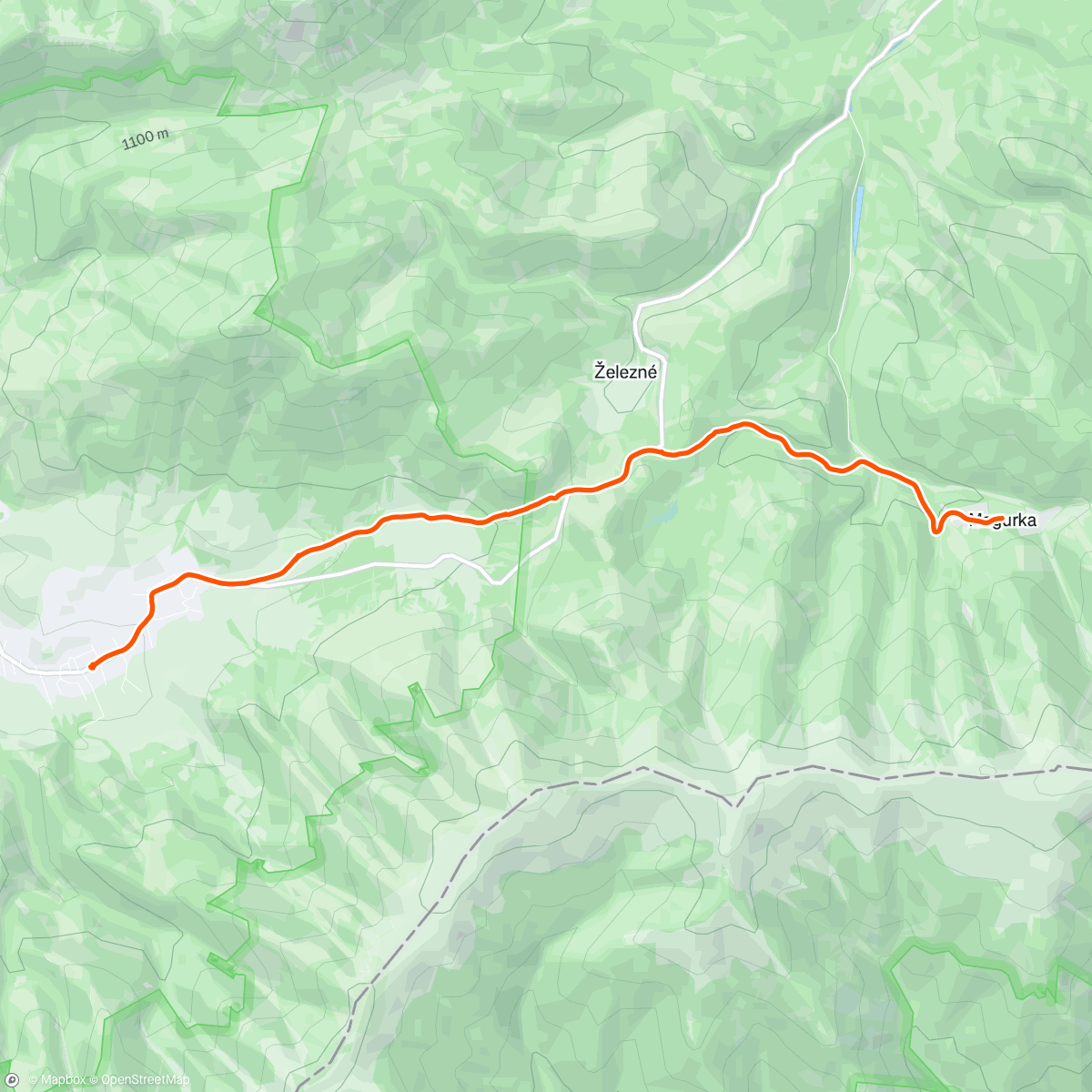 Map of the activity, Magurka - Liptovská Lúžna