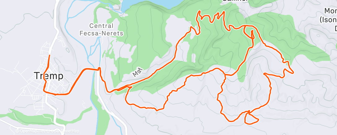 Карта физической активности (Lunch Mountain Bike Ride)