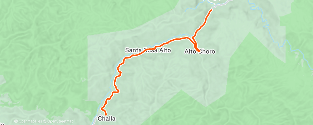 Map of the activity, ROUVY - Yungas | Bolivia