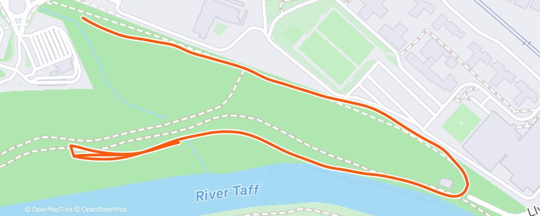 Map of the activity, Morning Run