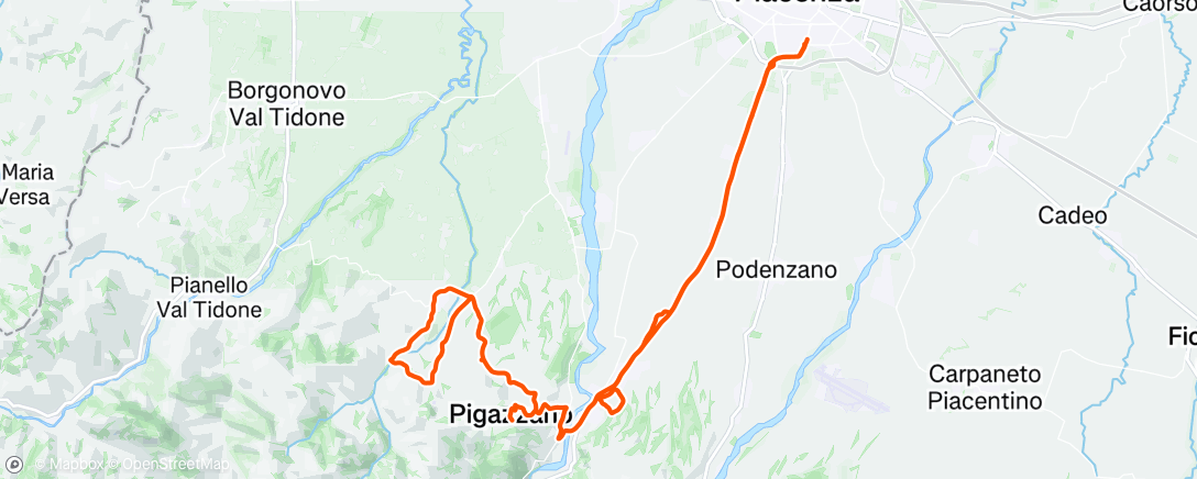 Map of the activity, Back in town