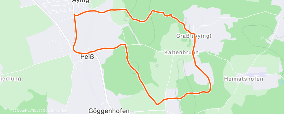 Карта физической активности (Traillauf am Morgen)