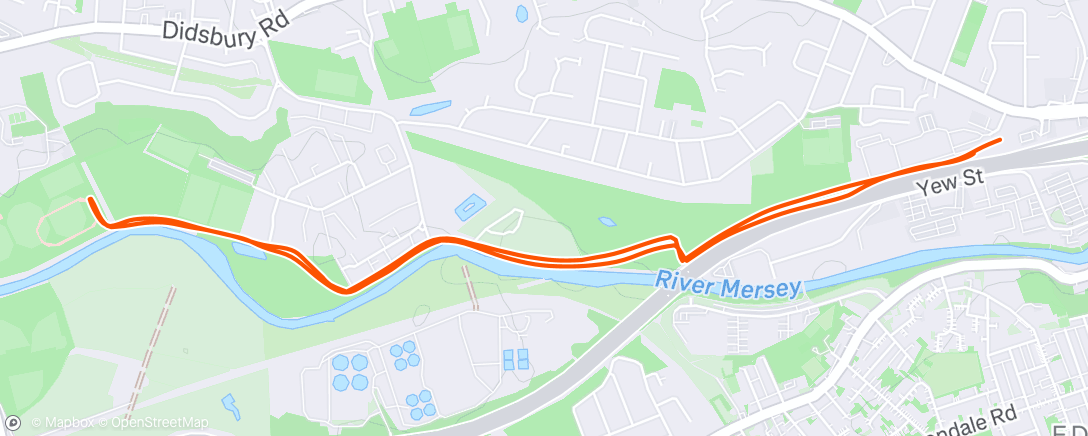 Map of the activity, Morning Run