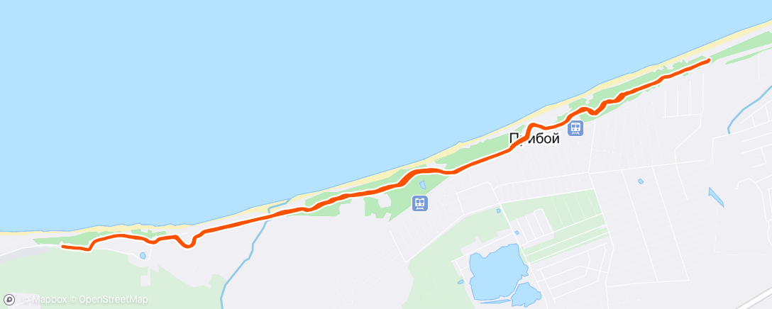 Map of the activity, Lunch Run